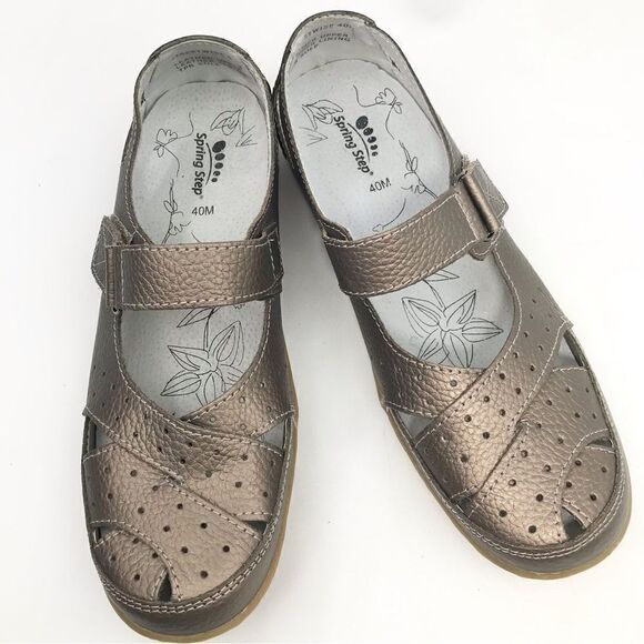 Spring Step STREETWISE Bronze Cross Strap Walking Athleisure Shoes - Picture 4 of 16